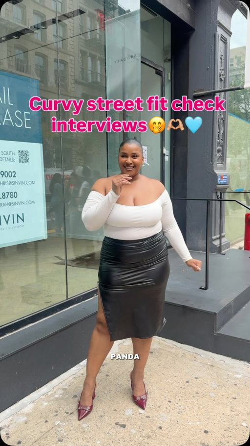 CURVY FIT CHECK STREET INTERVIEW
📍 NYC

I’m on a mission to showcase the amazing curvy fashion in New York City and beyond! We all see those street fashion interviews and I eat them up!!!! But, I don’t think I’ve ever seen a curvy girl interviewed, we deserve to see fashion trends on bodies that look like OURS!!!!! I truly hope you love this as much as I do & I hope you hype up these girls and show them SO much love🫶🏼 I can’t wait to keep finding the curvy girls and their outfits👀

@pandaforeva_ looks sooo good I didn’t know @halara_official made clothes like this😍✨😊🤭🩷 @sheinofficial @goodamerican @eloquii #fitcheck #womensupportingwomen #bodypositivity #plussizefashion #nyc