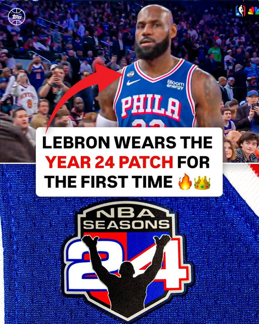 LeBron James makes HISTORY with a special jersey patch commemorating his record-setting 24th NBA season 👑

He’ll wear one on his jersey for the rest of the season, with the patches being removed after each game and a select few being placed into rare trading cards 👀