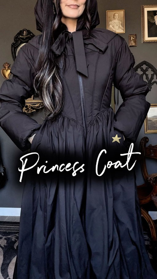 me the every moment it goes under 70° ❄️ ✨ coat by @lacemadeofficial (code dominique)

burgundy maxi dress by @marcellanyc (code dominique10) 

#wintercoat #romanticgoth #wintergoth
