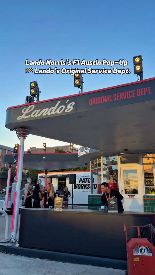 FREE Lando Norris pop-up in Austin for F1 Austin — no F1 ticket needed!

I was invited for a first look before it opens to the public: Lando’s Original Service Dept. is a vintage gas station turned into a ‘70s-style garage downtown for F1 race week with @googlegemini.

〰️ make your own patch (I made a Jane helmet)
〰️ photo booth postcard that they’ll send back to you
〰️ shop exclusive Austin-only Lando merch, and see his helmets up close — including his gold World Champion helmet
〰️ free exclusive Lando stickers when you buy merch they’ll give you 2 gold coins to use in the vintage sticker machine

📍 1500 San Jacinto Blvd, Austin
Oct 21-25 only | Wed 12-7pm, Thu-Sun 9am-7pm
FREE entry, no RSVP — just walk in

Send this to your F1 person. Which are you doing first — patch or postcard?

 @landonorris #LandoNorris #F1 #USGP #Formula1  #F1austin