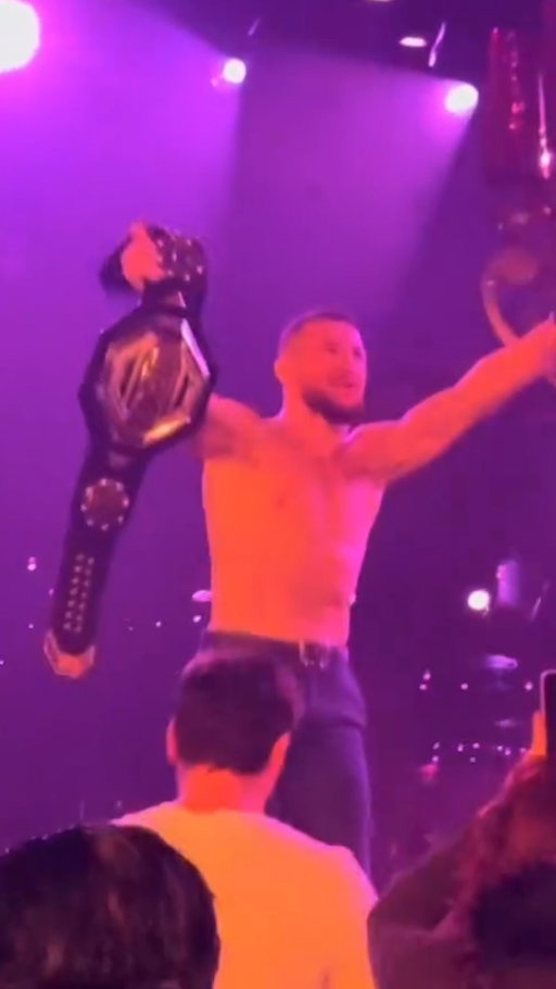 Merab Dvalishvili still had energy to burn after five rounds with Cory Sandhagen, so he hit the club 🕺 😭

#UFC333 | Saturday, Primetime | Stream TNT Sports on HBO Max