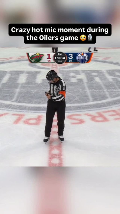 Oh no 🤦‍♂️ Someone got caught on a hot mic during the Oilers game 😬🎙️ 

🎥 WhatChaosShow - X 
#nhl #oilers #yeg #edmonton