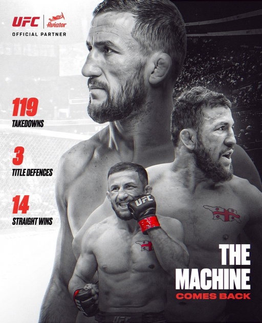 @merab.dvalishvili heads to Abu Dhabi on 24 October to take his belt back from Petr Yan. 
Let’s go! 🚀