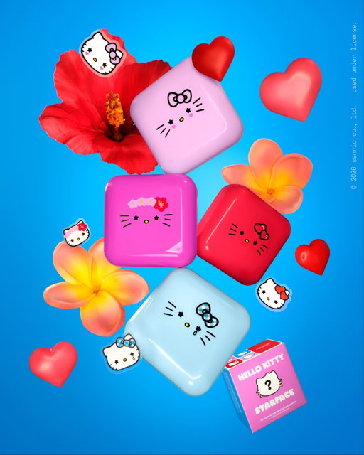dropping tmrw !! @hellokitty x @starface mystery compacts ⭐🎀 omg which limited-edition look r u hoping for? inside each box u’ll find 1 of 4 new designs + 32 matching pimple patches :) have fun with the cutest surprise unboxing 🔍