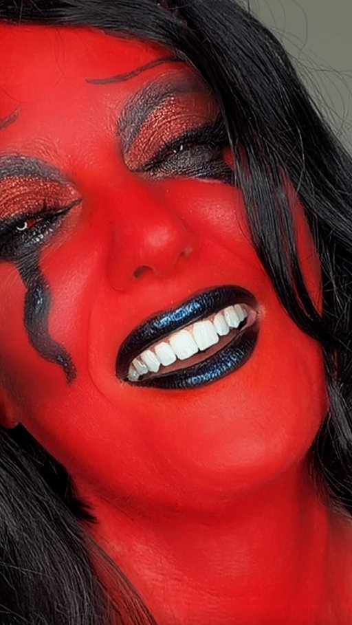 Even the devil was once an angel… 🔥 

#halloweenmakeup #halloween2026 #halloweencostume #reddevil #spookyseason