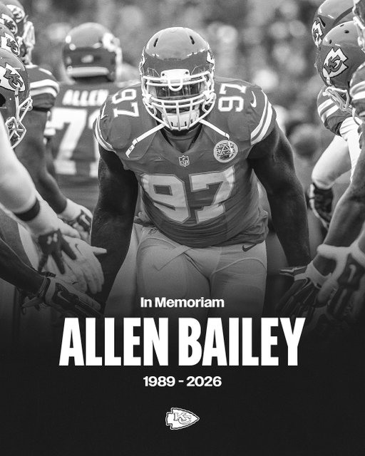 Allen Bailey was an excellent teammate, generous man, and kind soul. We're deeply saddened to hear of his passing, and our thoughts and prayers are with his family and friends.