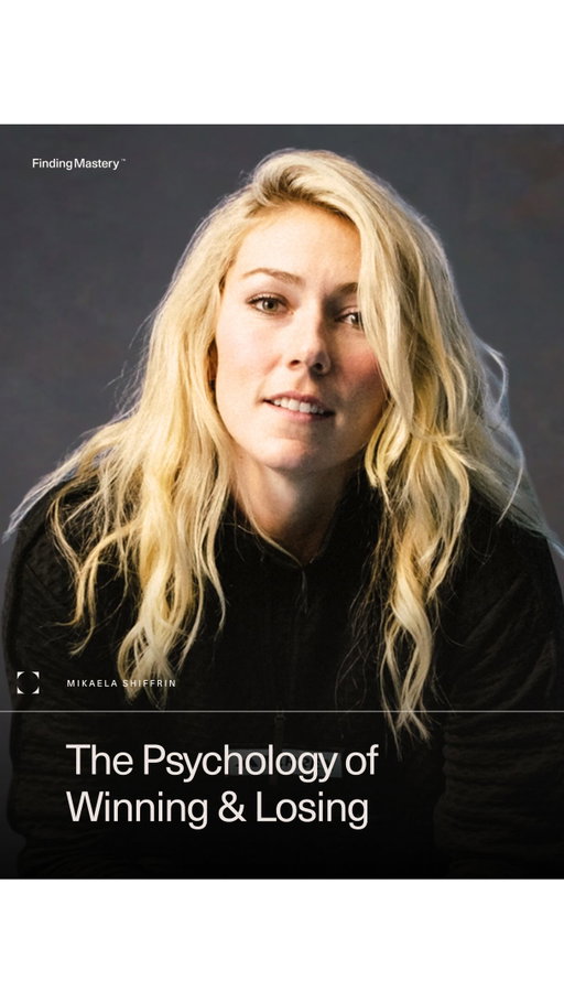 Finding a way to coach yourself with challenge and grace can unlock extraordinary performance.

Comment “OLYMPIC” to receive the latest episode of Finding Mastery with @mikaelashiffrin, an Olympic gold medalist and the winningest alpine ski racer in World Cup history.

Coaching yourself well is incredibly difficult, and in this conversation, Mikaela shows us what becomes possible when you do it at a world-class level.

#psychology #mindset #mastery