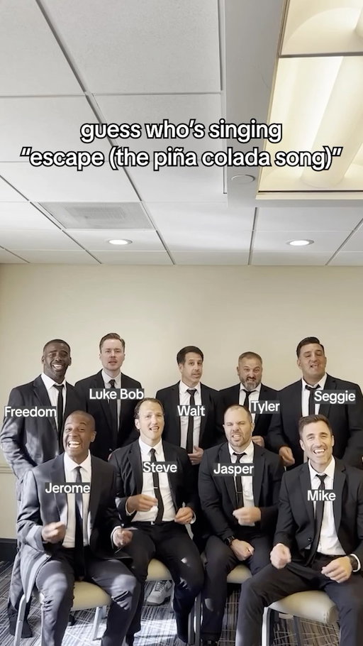 🍹 Can you guess who’s singing Escape (The Piña Colada Song)? We’ll give you a hint: it’s the guy who really likes Piña Coladas 😉

#guesswhossinging #guesswhossingingchallenge #acappella #pinacoladasong #pinacolada