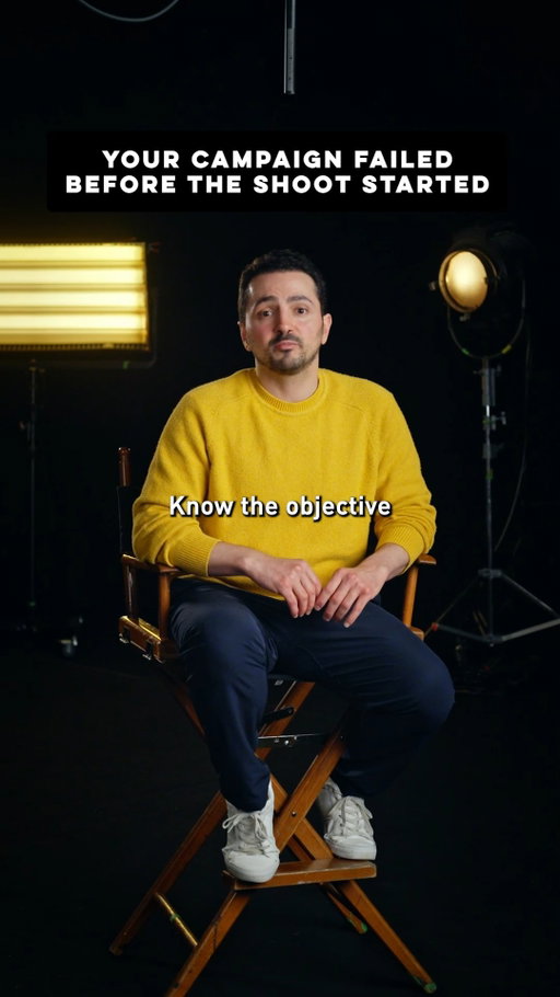Before you approve the creative for your next video production campaign, run it through this checklist. 

We build these 5 rules into every shoot day so you don't end up cropping one video for 5 platforms and calling it a strategy.