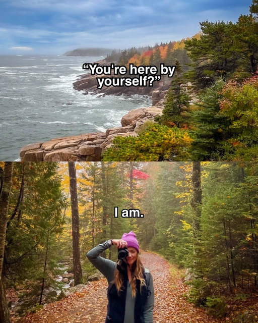 I started traveling solo because I wanted to, so I figured it out along the way. Building confidence with every decision.

I’m still not always particularly brave, but now, sometimes I am.