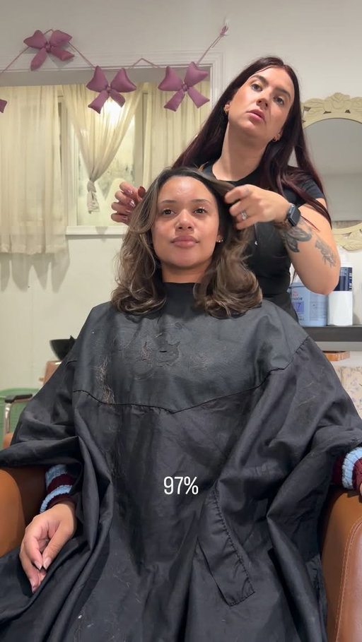 Hair day with @balayagemommy 💇🏽‍♀️🧺✨🍂

#hairday #hairtransformation #fallhair
