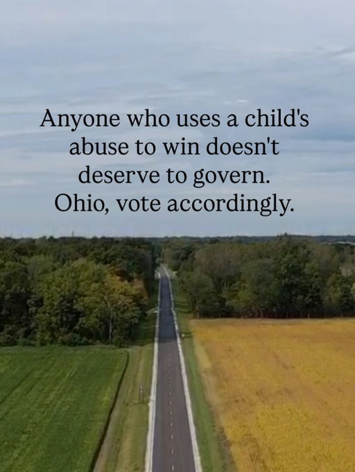 Ohio picks a new governor in two weeks, and the race is neck and neck. Dr. Amy Acton led Ohio through COVID. Vivek Ramaswamy is a billionaire who has never held office. Whoever wins will run a state of almost 12 million people.

This week Vivek showed us how he plans to win.Amy was 12 when she was taken from her mom’s home after her stepfather was charged with raping her. Her brother says their mom stayed married to him until he died. Vivek is spending $4 million to put that mom on TV attacking Amy.

Every survivor should be pissed. This ad tells every kid who ever spoke up that a rich man can buy airtime to shame them. Every Republican still backing him owns this.If you’re a survivor, you’re not alone. RAINN is 800-656-4673.

Share this with someone in Ohio. Leave a comment if you stand with Amy, and VOTE the billionaires out.