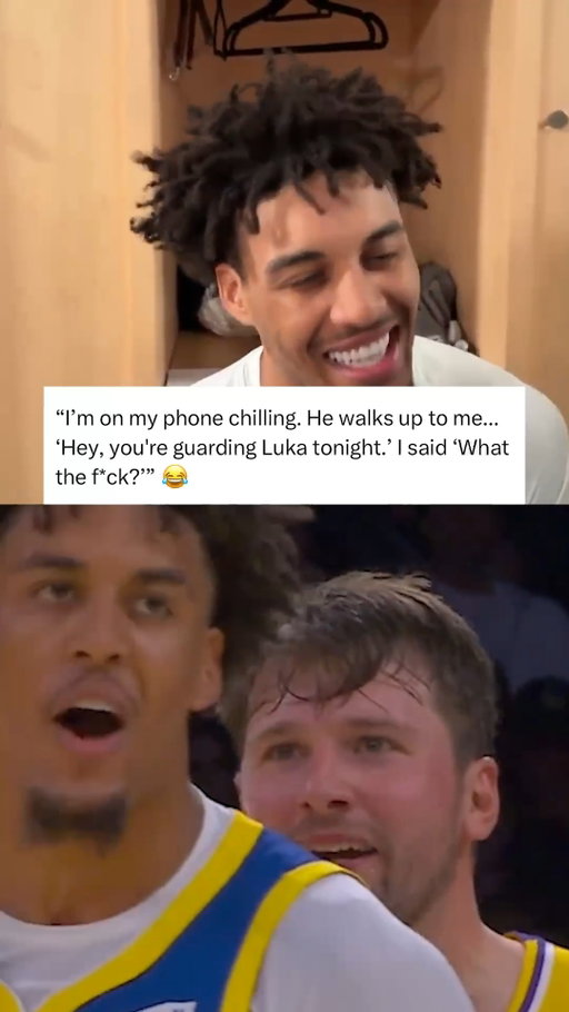 "Hey, you're guarding Luka tonight.’ I said ‘What the f---?’” 😂

Yaxel Lendeborg certainly had his 'welcome to the league' moment today!

(This clip of Yaxel is from the preseason) 

#NBA #LukaDoncic #YaxelLendeborg #LosAngelesLakers #GoldenStateWarriors