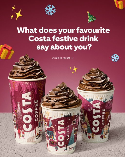 Our new menu is HERE 🎁 And so are our *very* magical and accurate predictions. Which will be your first festive sip this year?