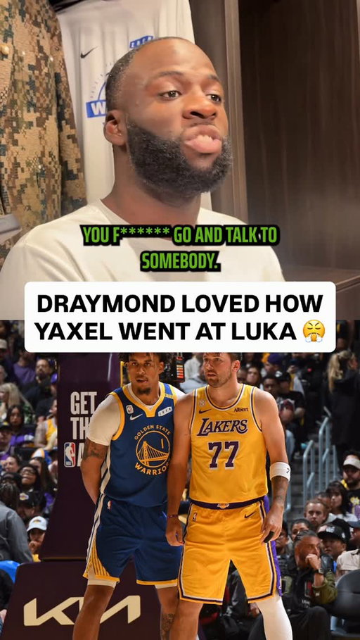 Draymond Green was LOVING how Yaxel Lendeborg was going at Luka Doncic in the rookie’s NBA debut 🫡

(🎥: anthonyVslater/X)