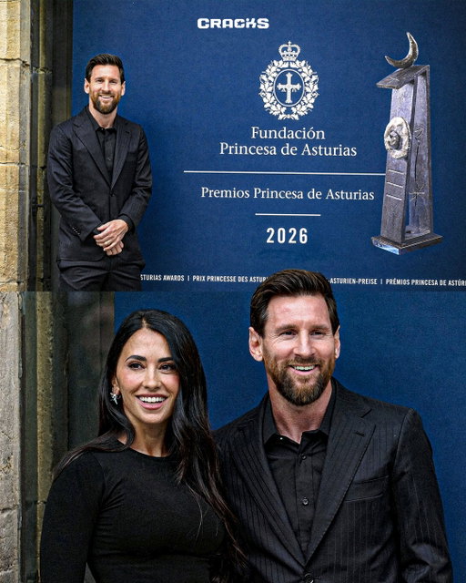 ¡LOCURA POR MESSI EN OVIEDO! 🇦🇷🤩

Leo llegó junto a Antonela y fue recibido entre gritos y aplausos por los aficionados. 🙌

🏆 Recibirá el Premio Princesa de Asturias de los Deportes por su trayectoria y su labor solidaria.