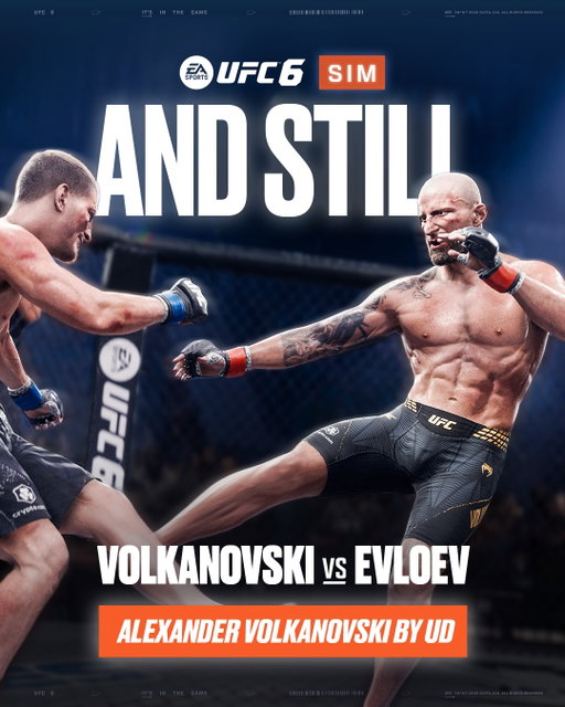 5 rounds on the scorecards. 📋
The #UFC6 simulation goes the distance at #UFC333, with Alexander Volkanovski defeating Movsar Evloev by unanimous decision.
How do you have Saturday's main event scored? 👇