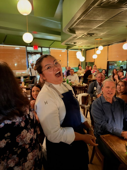 Congrats to our very own chef @g_benchawan for cinching 1st place at Tuesday’s Le Duel Culinaire at chef David Denis’ lovely @bistromistralhouston in Bellaire. It was an evening for the books and an all around delicious experience. The real winners were, of course, the diners who got treated to the two James Beard Award winning Best Chef: Texas — our dear friend and fellow chef extraordinaire Thomas Bille (Best Chef: Texas 2025) @chefthomas812 of Belly of the Beast @botbfood and “G” Benchawan Painter (Best Chef: Texas 2023) of @streettokitchen and @jantramoonchild Thank you to @phaedracook of @houstonfoodfinder and to @chefdaviddenis for organizing such an incredible event!

Thank you @chefdaviddenis for a wonderful night! And for your incredibly courteous and supportive team, both back and front of house.

G’s first Course of Scallop in Cream Sauce with Kale, Beets, and Smoked Trout Roe.

G’s Main Course of Lamb Chops in Berry Coulis, Brown Butter Confit Carrot, Golden Beets, and Mushy Peas.

G’s Dessert Course of Thai Tea Basque Cheesecake topped with Cheesecake Mousse, and Thai Tea Caramel. Sorry to those who didn’t get a wink of sleep Tuesday night!

We couldn’t resist sharing a photo—and wanted to eat all of chef Thomas Bille’s delicious Aguachile Negro!

G’s Lamb Chops and Thomas’ mouthwatering Wagyu Beef Cheeks in Mole Negro!

Such a lovely dessert from chef Thomas Bille! Chocolate Tamal with Ojo Santa Crema! Ay Dios! Que rico!