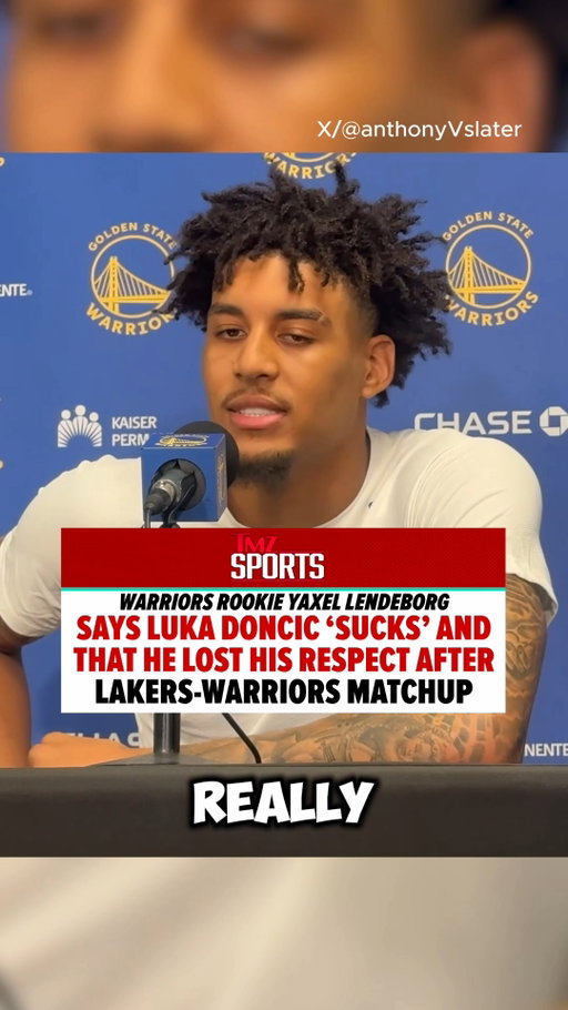 Warriors rookie Yaxel Lendeborg says he lost ALL respect for Luka Dončić after their heated matchup in his NBA debut! 🫢 🏀 

 Lendeborg called out Luka for constantly complaining to refs, while Draymond Green defended his rookie for talking trash! 👀