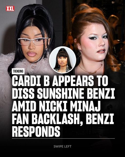 Cardi B addressed backlash from Nicki Minaj fans after telling The New York Times’ T Magazine that Lil’ Kim, Foxy Brown and Trina were among her female rap influences, but not naming Nicki. 👀

During an X Spaces conversation on Oct. 21, Cardi told listeners to take that energy to Trim and “the white big b*tch,” who fans believe she was referring to as Illinois rapper Sunshine Benzi.

Sunshine later fired back on X, writing, “Call your writer h*” and, “How you changed your face more times than you’ve written a rap?”