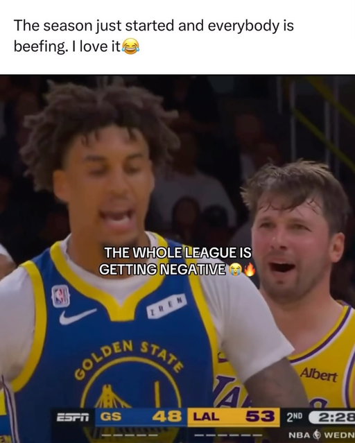 EVERYBODY wants the smoke. 😭

The NBA has been awesome through the first two days. The Thunder got revenge on the Spurs with Shai scoring 32 and Jared McCain hitting six threes, while Wemby went 1-for-13. Then Luka and rookie Yaxel Lendeborg went back and forth, Luka hit a halfcourt buzzer-beater, and the Lakers won 127-105.

Tyrese Haliburton came back after 486 days to score 23 with 12 assists in the Pacers’ season-opening win over the Pelicans, and it was one of the most emotional moments of the season. LeBron’s Sixers debuted against the champion Knicks on banner night, and every team has a storyline. If this is how it starts, we’re in for an incredible year.

What’s been your favorite moment of the season so far?

(via .ayeefrank/tt)
#nbaseason #nbaedits #nbamemes