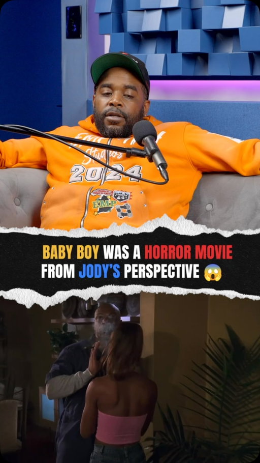 😂 WAS BABY BOY ACTUALLY A HORROR MOVIE FROM JODY’S PERSPECTIVE? 🎬

Comedian Comic J Will gives a hilarious new perspective on the 2001 classic Baby Boy, starring Tyrese Gibson and Ving Rhames.

While most people remember the movie as a coming-of-age drama about Jody struggling to grow up, Comic J Will argues that the film was practically a horror movie when you look at everything Jody had to experience inside his own home. 😂

Imagine being a grown man still living with your mother, only to have her new boyfriend, Melvin, move in and completely change the household dynamic. From having to hear his mother and Melvin being intimate to seeing Melvin casually walking around in the kitchen, Jody was dealing with situations no son wants to experience. 💀

Comic J Will hilariously breaks down why Jody’s experience might have been more traumatizing than audiences originally realized.

Was Jody immature, or did he have every reason to be uncomfortable in his own house? 👀

#BabyBoy #TyreseGibson #VingRhames #ComicJWill #KidLPodcast