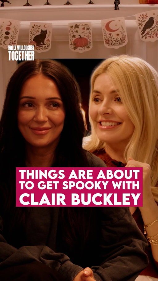 It’s scary season and who better to have a little chat with than @clairbuckley 👻 Be prepared for a little spookiness 🎃

Comment ‘Together’ and we’ll send you the episode, or watch the full episode on ‘Holly Willoughby Together’ YouTube now ✨