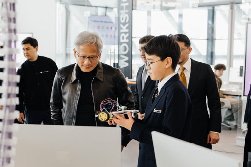 Our CEO Jensen Huang met the next generation of Al builders in Astana.

At @alem.ai_, he spent time with students and startups and joined Deputy Prime Minister @zhaslanmadiyev to discuss Kazakhstan’s Al future.

Jensen’s visit comes as Firebird Al and Kazakhtelecom expand NVIDIA-powered computing infrastructure, with Firebird planning a Kazakhstan lab to help local startups and researchers build on it.

See what’s taking shape in Kazakhstan at the link in bio.