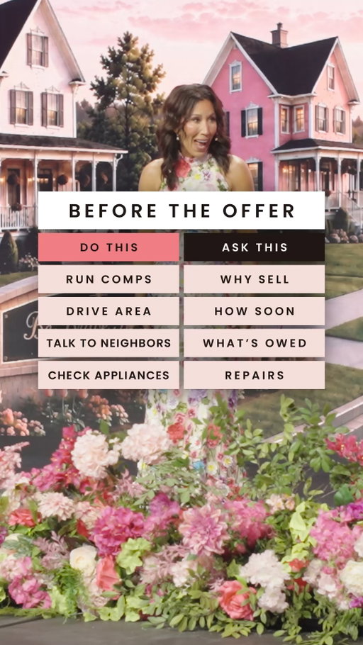 Feeling nervous before making an offer does not mean you are not ready. It means it is time to gather the facts. 🏡

Run the comps.
Drive the area.
Talk to the neighbors.
Check the appliances.

Then ask why they are selling, how soon they want to move, what is owed, and what repairs are needed.

Confidence does not come from knowing everything. It comes from knowing what to check.

#HerFearlessFuture #WomenWhoInvest #RealEstateInvesting #NewInvestor #PropertyInvesting