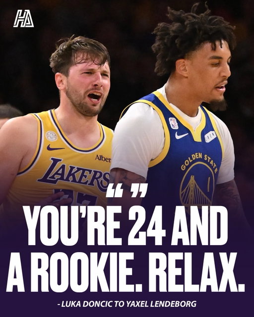 What Luka Doncic said to Yaxel Lendeborg in the season opener:

Luka: “You’re 24 and a rookie, relax”

This came after tons of trash talk:

Yax: “You’re trash as f*ck.. you suck!”

Luka: “Shut up, pu**y”

Yax also complained about his whistle: “That sh*t is weak as f*ck”

(via @legendz_prod)