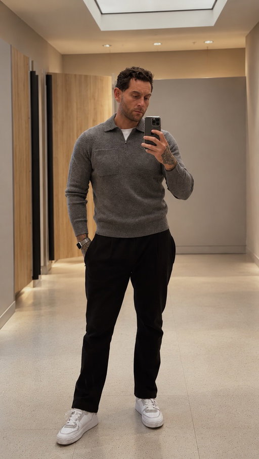 These super soft knitted polo shirts are a must! With 7 colours to choose from! Regular fit and an ideal layer this season 🍂 @marksandspencer 

Style code: T307199M