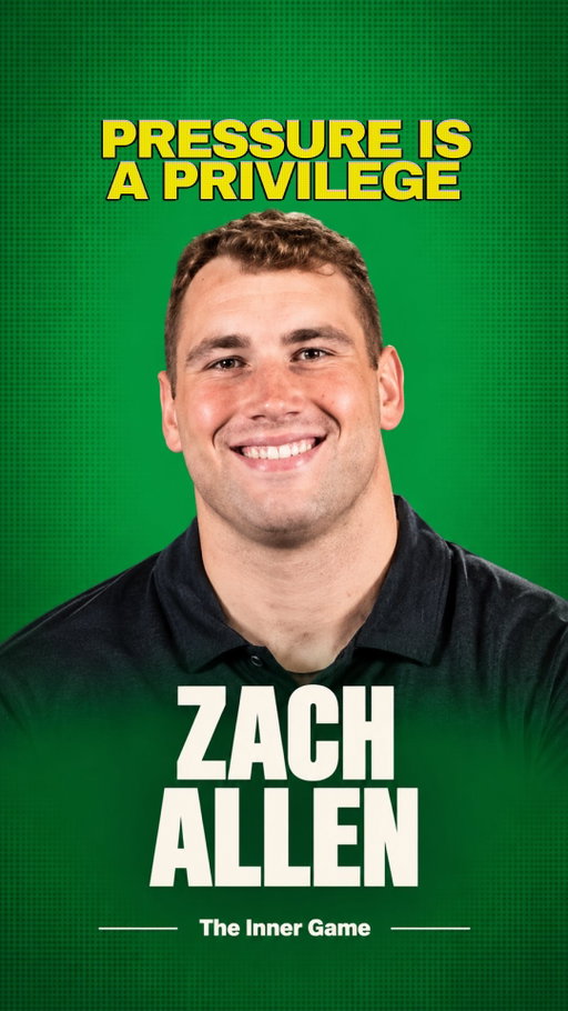Comment “ZACH” to watch the full episode

“Everybody works hard. But are you working hard the right way?”

@zallen94 wasn’t a first-round pick. It took him six seasons to make his first All-Pro. Then came a four-year, $102 million extension from the Broncos, and with it, the pressure. He started pressing, saw more double teams than he’d ever seen, and by his own account was not a joy to be around.

What turned it around wasn’t more effort. It was less. A coach reminded him that his best games come when he’s having fun. So he started a ten-minute gratitude practice on Thursday mornings, and it became his best year yet.

And when he’s in a rut, he asks himself one question. What would you have said ten years ago if someone told you that you’d be here? You would kill for this.

#theinnergame #innergamepodcast #zachallen #broncos #performanceunderpressure