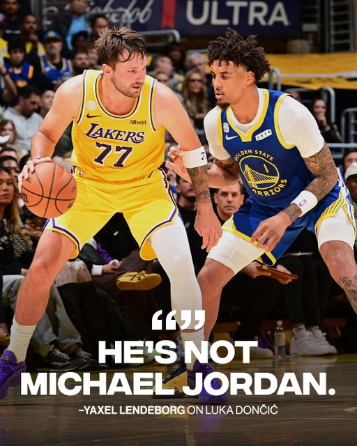 Yaxel Lendeborg is standing on business after going viral for trash-talking Luka Dončić. 

Following the Warriors’ loss, the rookie said he’s not afraid to talk to anybody, adding, “He’s not Michael Jordan.” He called it fun trash talk while admitting he may have taken things too far with the media.

(📸: Getty)