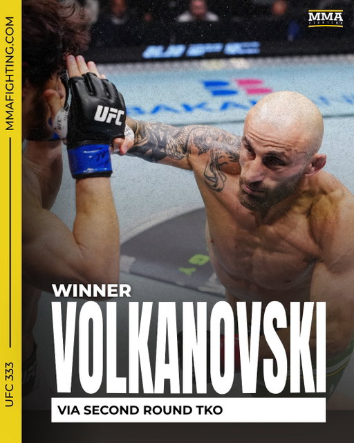 Alexander Volkanovski just knocked out Movsar Evloev 🤯