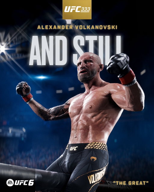 Still the standard. Still the champ. 🏆
Alexander Volkanovski remains on top #UFC333 | #UFC6
