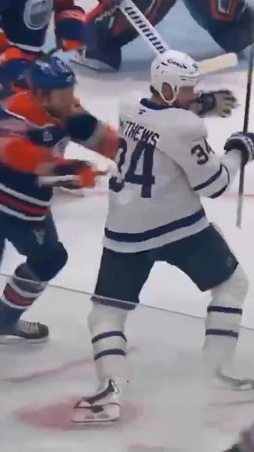 Leon Draisaitl ➡️ Auston Matthews • #HFHits • 
Oilers 🆚 Maple Leafs • 2026 OCT 24 • #NHL •