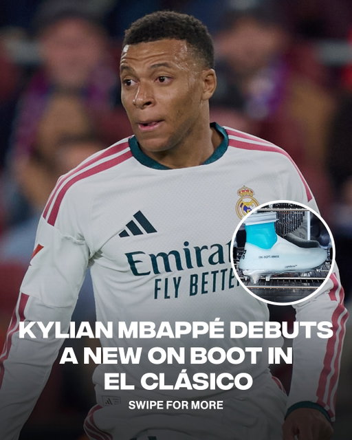 Kylian Mbappé gives Real Madrid the lead against Barcelona rocking a new On boot 👀⚽️

📸: Getty (Slide 1, 2, & 4) / @on.football