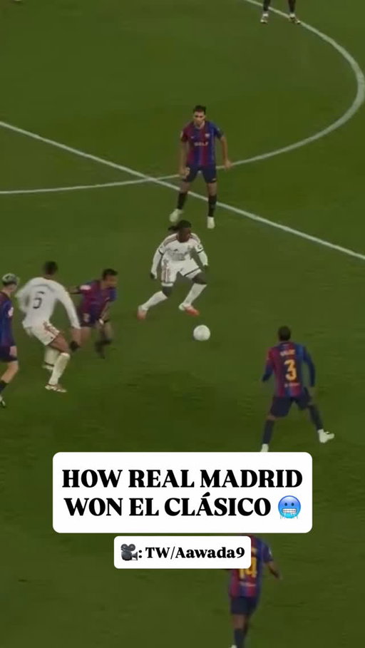 THIS REAL MADRID TEAM GOAL 👏

Jose Mourinho’s Real Madrid squad teamed up with some stunning link-up play to set up Kylian Mbappé’s 87th-minute winner against Barcelona in El Clásico.