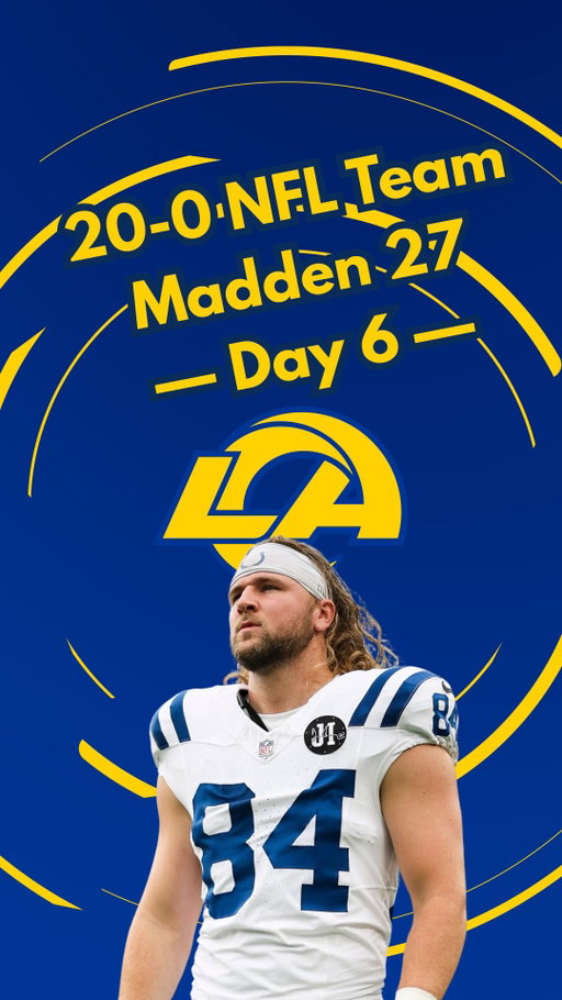 Trying to build a 20-0 NFL Team on Madden 27: Day 6 #acshear #nflfilter #20and0nflteam #madden27 #madden