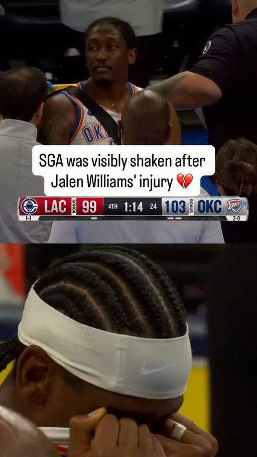 Williams was stretchered off after suffering a leg injury late in the fourth quarter vs. the Clippers.