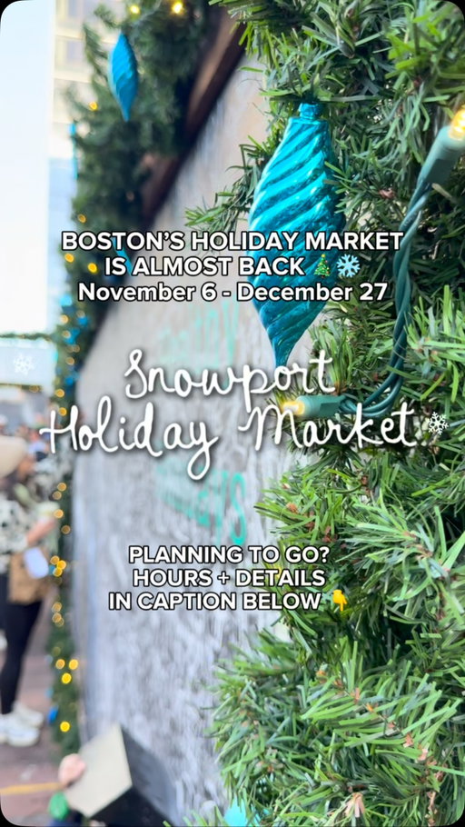 🎄 BOSTON, IT’S ALMOST THAT TIME AGAIN!

Snowport Boston 2026 is almost back in the Seaport, and I’m already mentally preparing to spend an unreasonable amount of money on holiday snacks while pretending I’m not freezing. ☃️

If you’re looking for things to do in Boston this Christmas season, the Snowport holiday market deserves a spot on your list! Think festive food, holiday shopping, local vendors, and enough Christmas spirit to make you forget how much you just spent on hot chocolate. ☕️

📍 Snowport | Boston Seaport @seaportbos 

🎅 REGULAR HOLIDAY MARKET HOURS:
Monday to Thursday: 3 PM to 8 PM
Friday: 11 AM to 9 PM
Saturday: 10 AM to 9 PM
Sunday: 10 AM to 8 PM

🎄 EXTENDED HOLIDAY HOURS (DEC. 7 TO 27):
Monday to Thursday: 11 AM to 8 PM
Friday: 11 AM to 9 PM
Saturday: 10 AM to 9 PM
Sunday: 10 AM to 8 PM

✨ SAVE this for your next Boston holiday outing and SEND it to the friend you’re dragging to Snowport this year!

Be honest, are you going for the Christmas shopping or just the food? 👀

#snowport #bostonchristmas #bostonseaport #bostonevents #bostonthingstodo