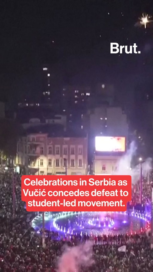 Serbia’s longtime leader Aleksandar Vučić has conceded defeat after a student-led opposition movement won Sunday’s parliamentary election. Crowds gathered in Belgrade and other cities to celebrate the result. The vote followed almost two years of demonstrations against corruption and the government. The protests began after a railway station canopy collapsed in Novi Sad in 2024, killing 16 people. The outcome ends 14 years of rule by Vučić’s Serbian Progressive Party.

#serbia #vucic #politics #belgrade