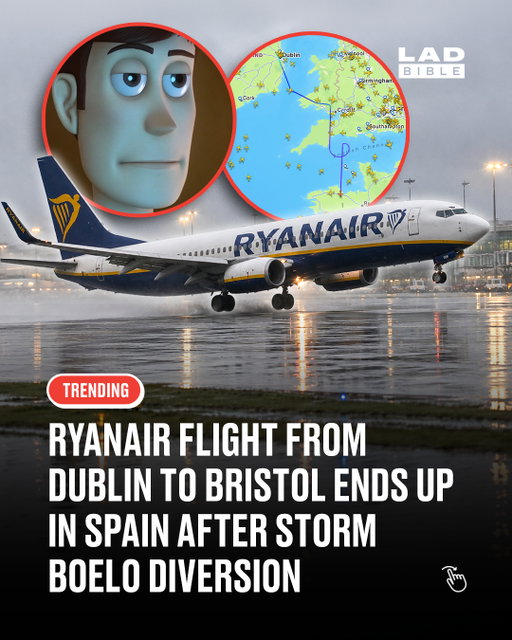 Free holiday? 😂⁠
⁠
Passengers on a Ryanair flight from Dublin to Bristol got a seriously unexpected detour after Storm Boelo reportedly prevented their plane from landing in the UK.⁠
⁠
Flight FR2955 was forced to abandon its landing attempt on Saturday night (24 October), before being diverted to Alicante in southern Spain, around 910 miles from its intended destination.⁠
⁠
The aircraft landed safely at approximately 2.15am local time on Sunday.⁠
⁠
And it wasn't the only flight affected. Another Ryanair service travelling from Faro to Edinburgh was diverted to Oslo, Norway, due to the severe weather.⁠
⁠
That's one way to extend your holiday 💀⁠
⁠
#RyanAir #StormBoelo #LADbible