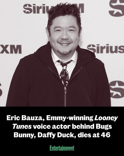 Emmy-winning voice actor Eric Bauza, known for his modern portrayals of classic 'Looney Tunes' characters Bugs Bunny, Daffy Duck, and more, has died at age 46.

The star’s family announced Sunday night that the performer died “suddenly.” According to records from the Los Angeles County Medical Examiner’s office obtained by EW, Bauza died from “hypertensive cardiovascular disease” at his home, with his death being listed as “natural.”

Bauza voiced 11 characters in the long-delayed 'Coyote vs. Acme,' which opened in August. Besides Bugs Bunny and Daffy Duck, he also voiced Elmer Fudd, Foghorn Leghorn, Porky Pig, Pepé Le Pew, Tweety, Road Runner, and more. 

#EricBauza #LooneyTunes #CoyoteVsAcme

📷: Gary Gershoff/Getty