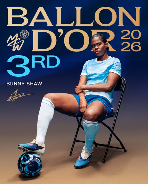 @bunnyshaw finishes third in the 2026 Ballon d’Or 🌟

Congratulations, Bunny 🩵