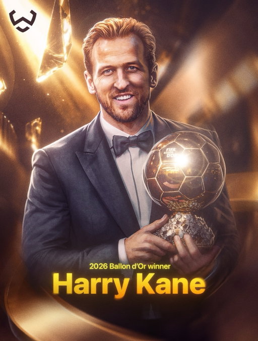 HARRY KANE IS THE 2026 BALLON D’OR WINNER! 🏆🏴󠁧󠁢󠁥󠁮󠁧󠁿

The Bayern Munich striker claims football’s biggest individual honour.