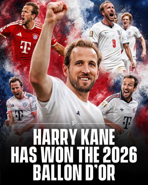 Harry Kane has reached the pinnacle of world football, winning the 2026 Ballon d’Or. 🏆🏴

The Bayern Munich striker scored 73 goals for club and country over the award period, capping off the most prolific season of his career. He becomes the first Englishman to win the award since Michael Owen in 2001. 👏

A career-defining moment for one of the game’s most consistent goalscorers. 🏆

#Pubity #HarryKane #Football #BallonDor