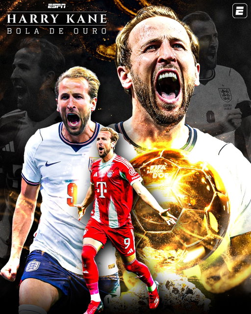 O MELHOR DO MUNDO! 🏆🔥 Harry Kane vence a Bola de Ouro é eleito o melhor jogador do mundo na temporada!

#FutebolNaESPN #BolaDeOuro