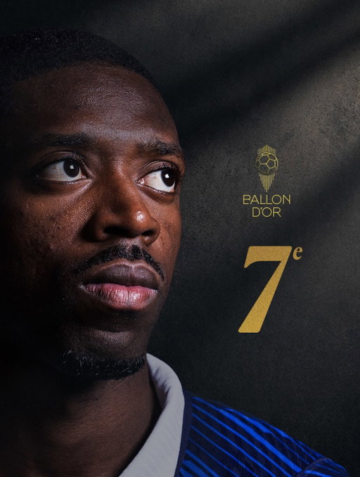 Sacré Ballon d’Or l’an dernier, Ousmane Dembélé confirme sa place parmi les meilleurs joueurs du monde en se classant 7e du Ballon d’Or 2026 ! 👏💙

Crowned Ballon d’Or winner last year, Ousmane Dembélé confirms his place among the world’s best players with a 7th-place finish in the 2026 Ballon d’Or rankings!