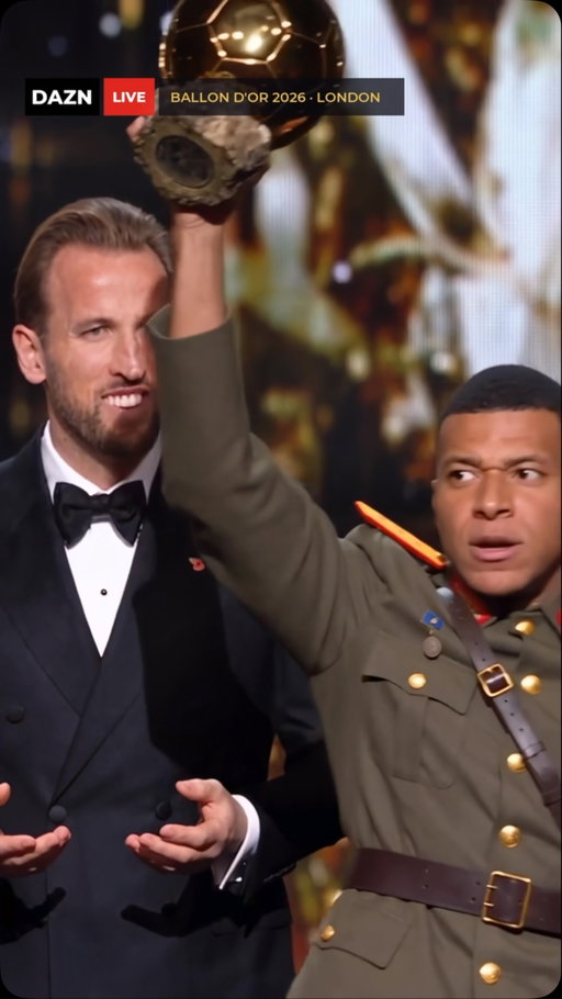 Mbappe steals the ballondor from Harry Kane 

#ballondor #mbappe #football #harrykane #london